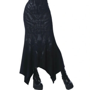 Killstar Women's Black Untamed‎ Midi Skirt. Size XS.